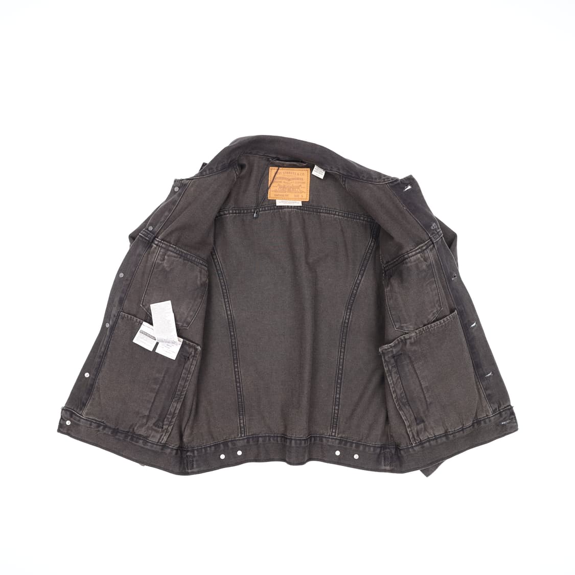 S 리바이스 프리미엄 흑청 데님 트러커 자켓 4238 상품이미지3