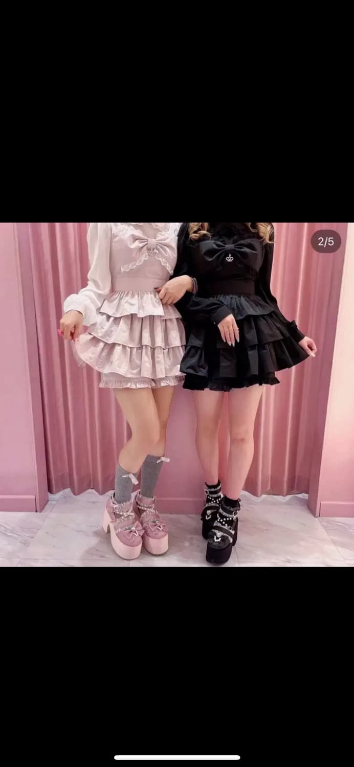 앙크루즈 리본 티아라 셋업 양산형핑크일브 리즈리사로지타시허니마즈디마럽미셸 상품이미지3