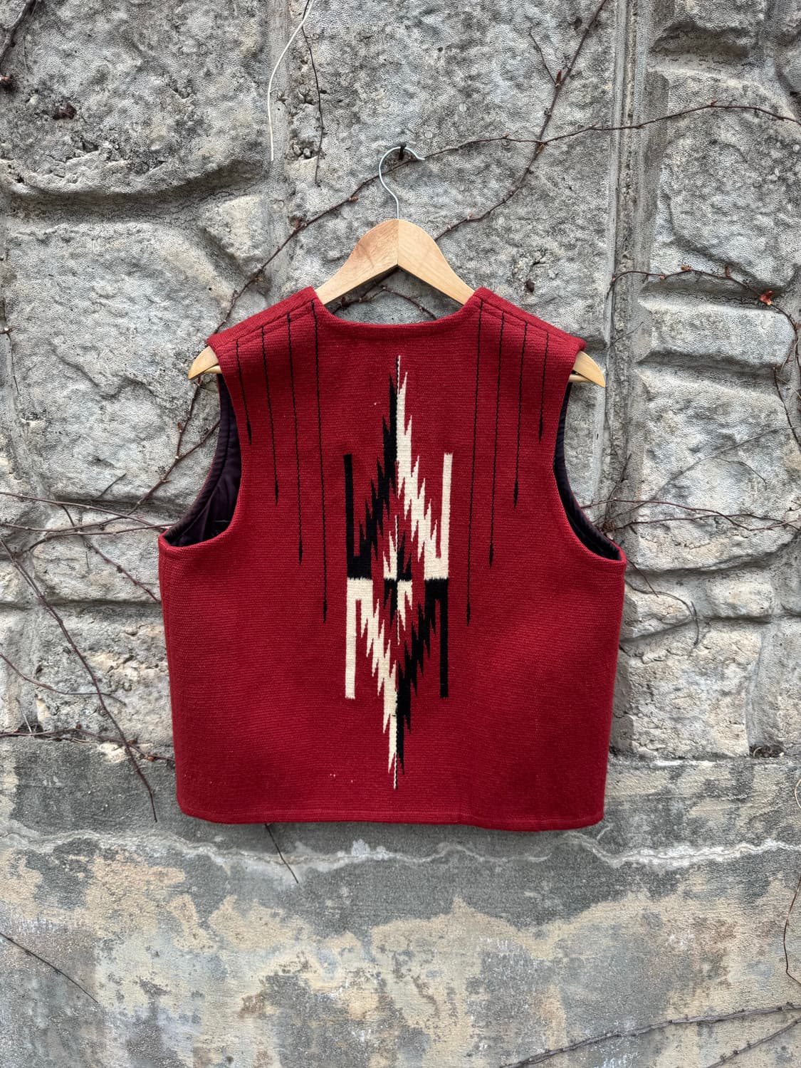 90s 센티넬라 빈티지 올드라벨 핸드 우븐 울 오르테가 치마요 베스트 상품이미지2