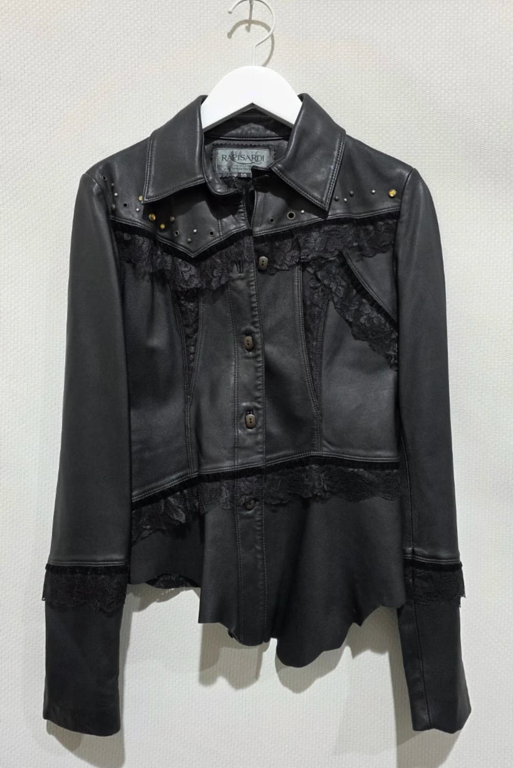 고스 펑크 블랙 빈티지 레더 자켓 55 상품이미지2