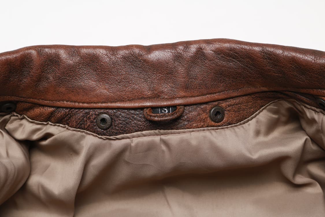 [S] 빈티지 리얼 레더 바이커 자켓 상품이미지2