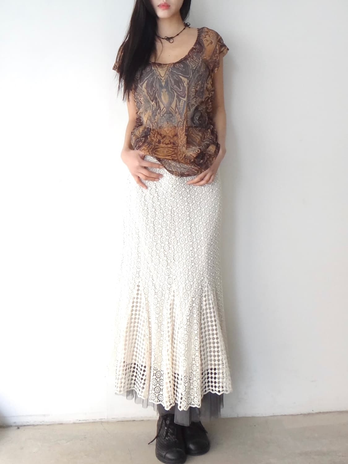 Mesh aurora layer sleeveless 상품이미지6