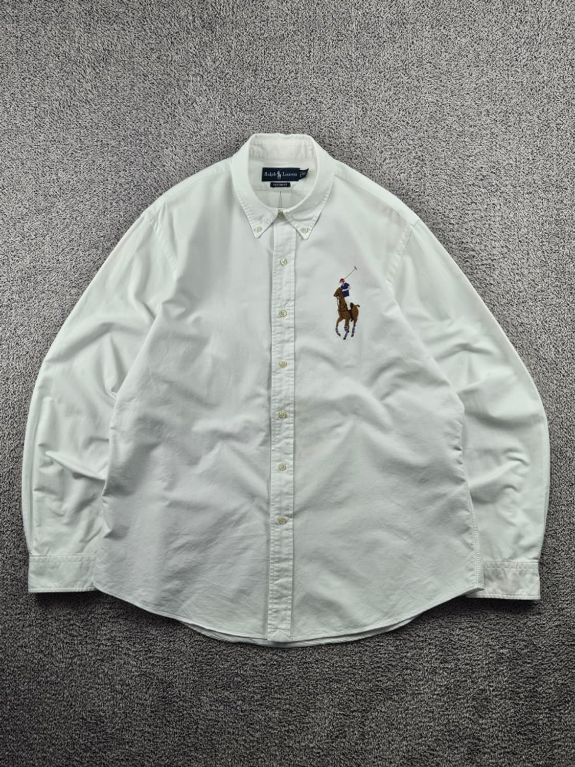 폴로랄프로렌 빅포니 커스텀핏 화이트 셔츠 ( XL ) / 11496 상품이미지1