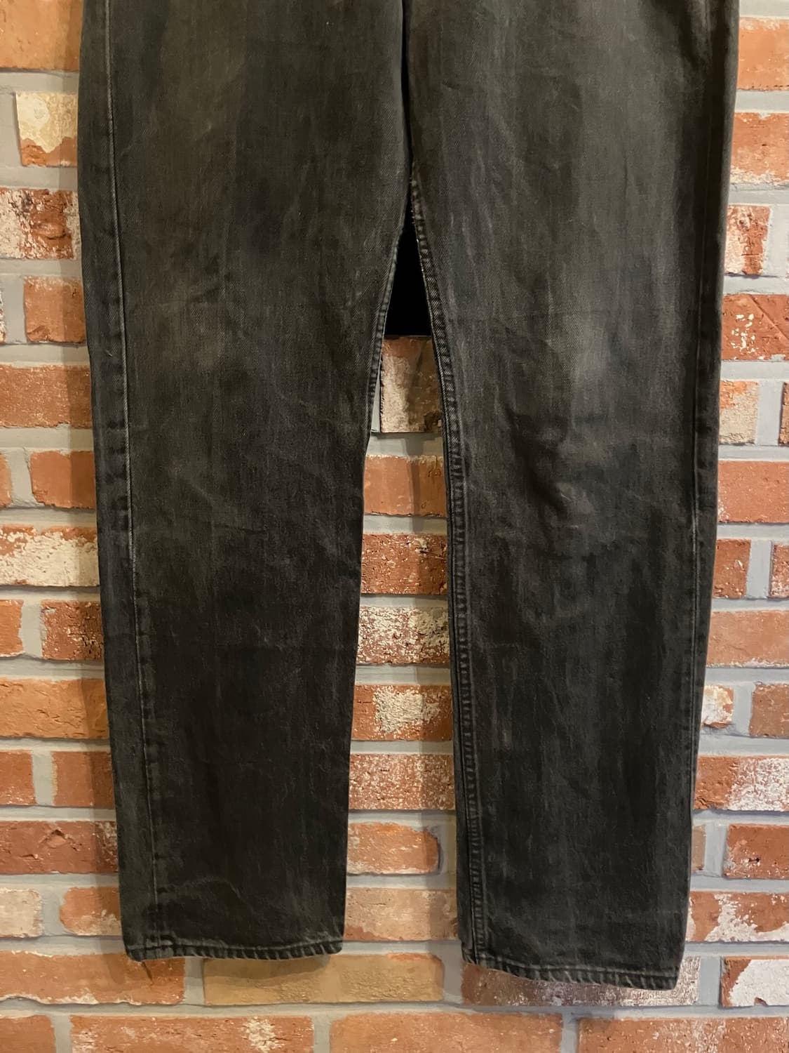 90s USA 빈티지 리바이스 501 0660 블랙진 흑청 데님 팬츠 상품이미지4
