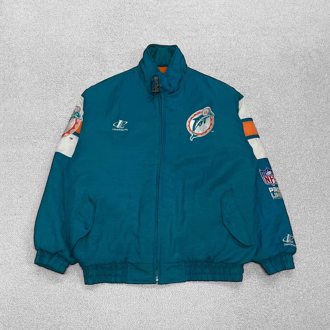 로고에슬레틱 90s 올드스쿨 마이애미 돌핀스 점퍼 자켓 상품이미지1