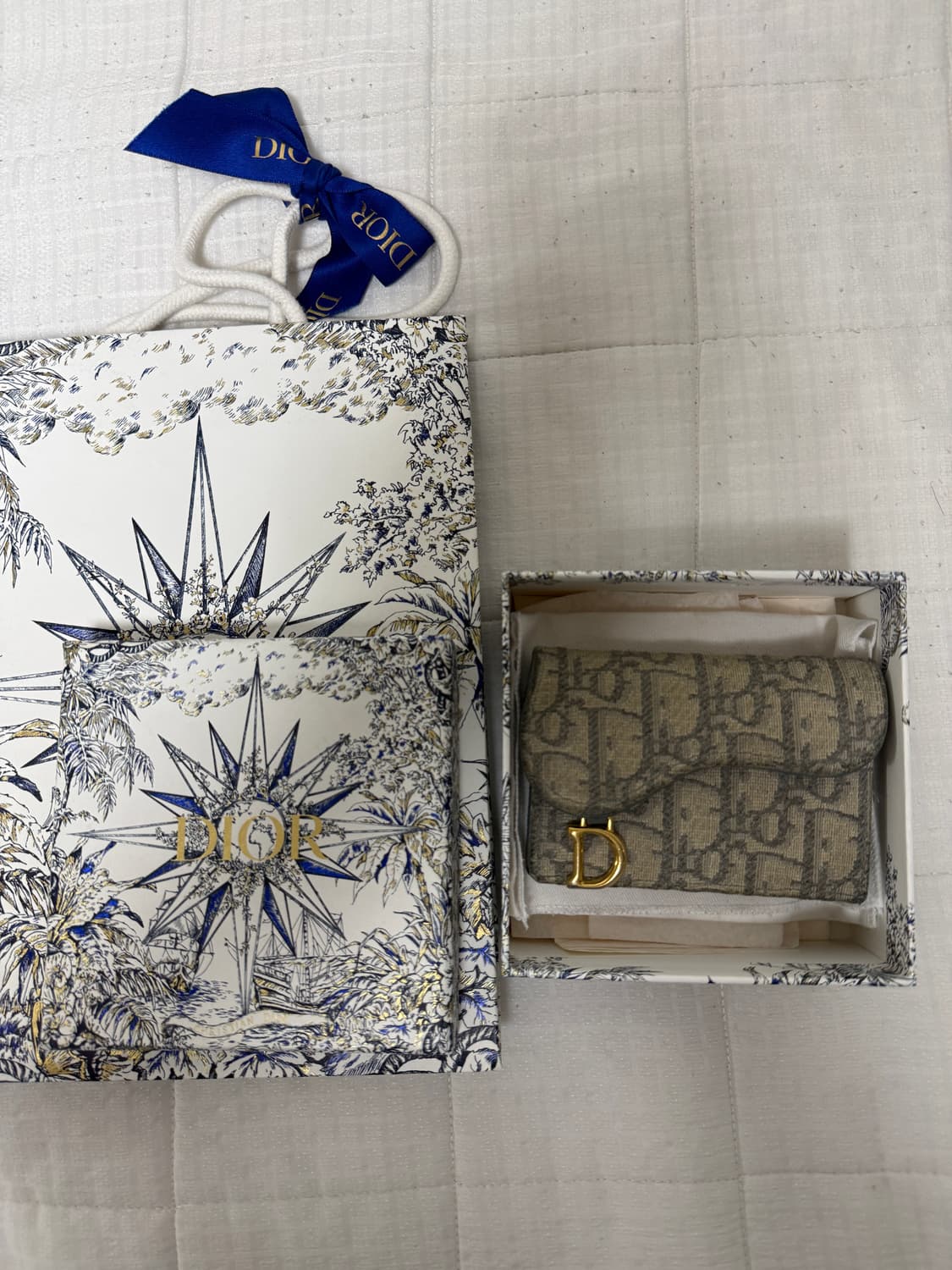 디올 오블리크 반지갑 풀박스 상품이미지1