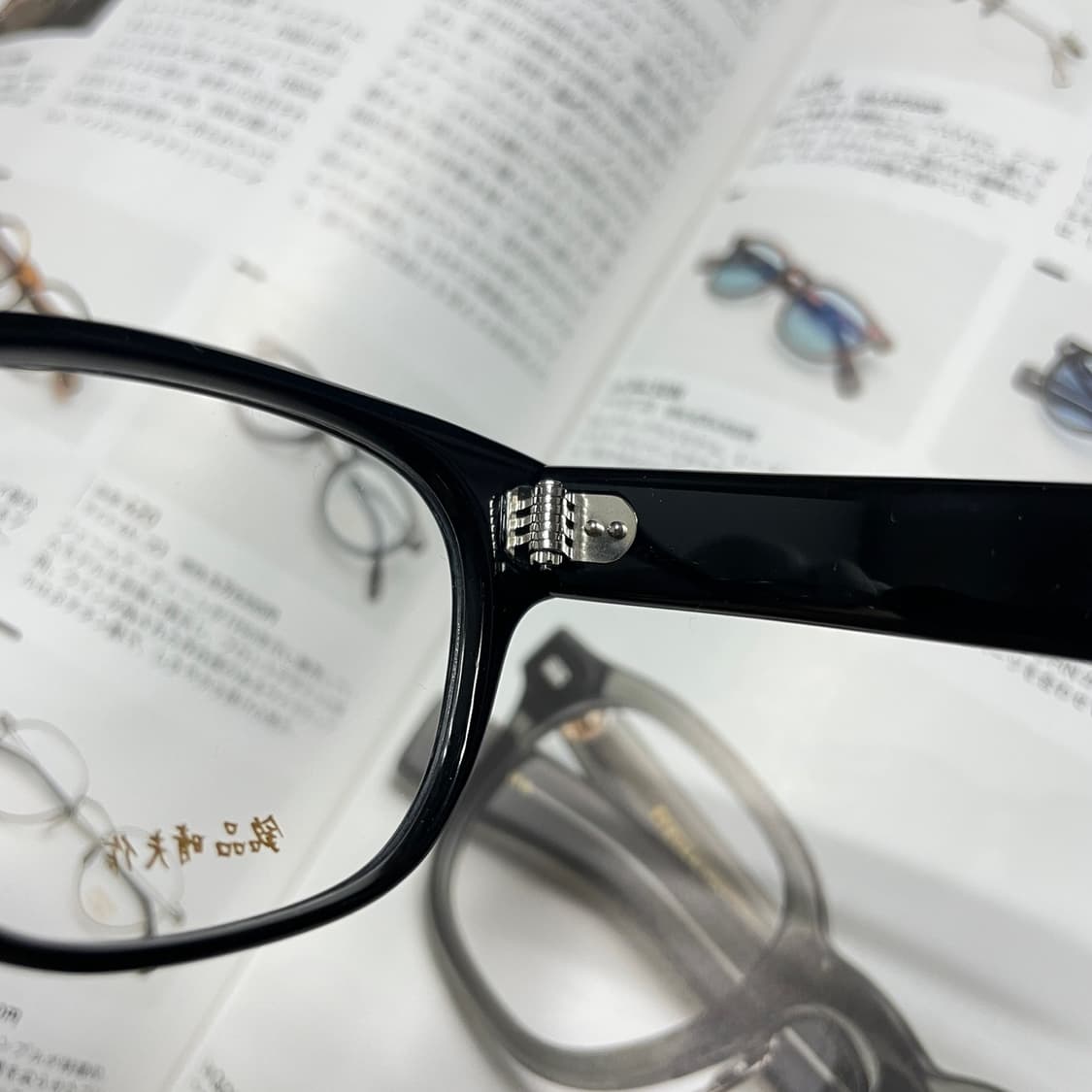 銘品晴夫作 하루오사쿠 셀룰로이드 일본 장인 뿔테 검정 안경 상품이미지5
