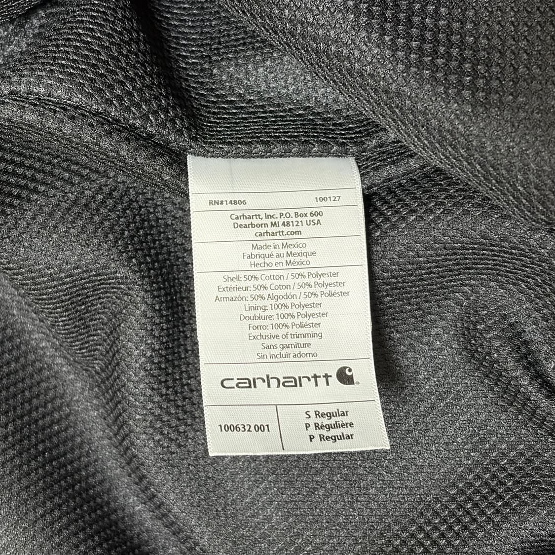 칼하트 러틀랜드 써멀후드집업 블랙 S 상품이미지4
