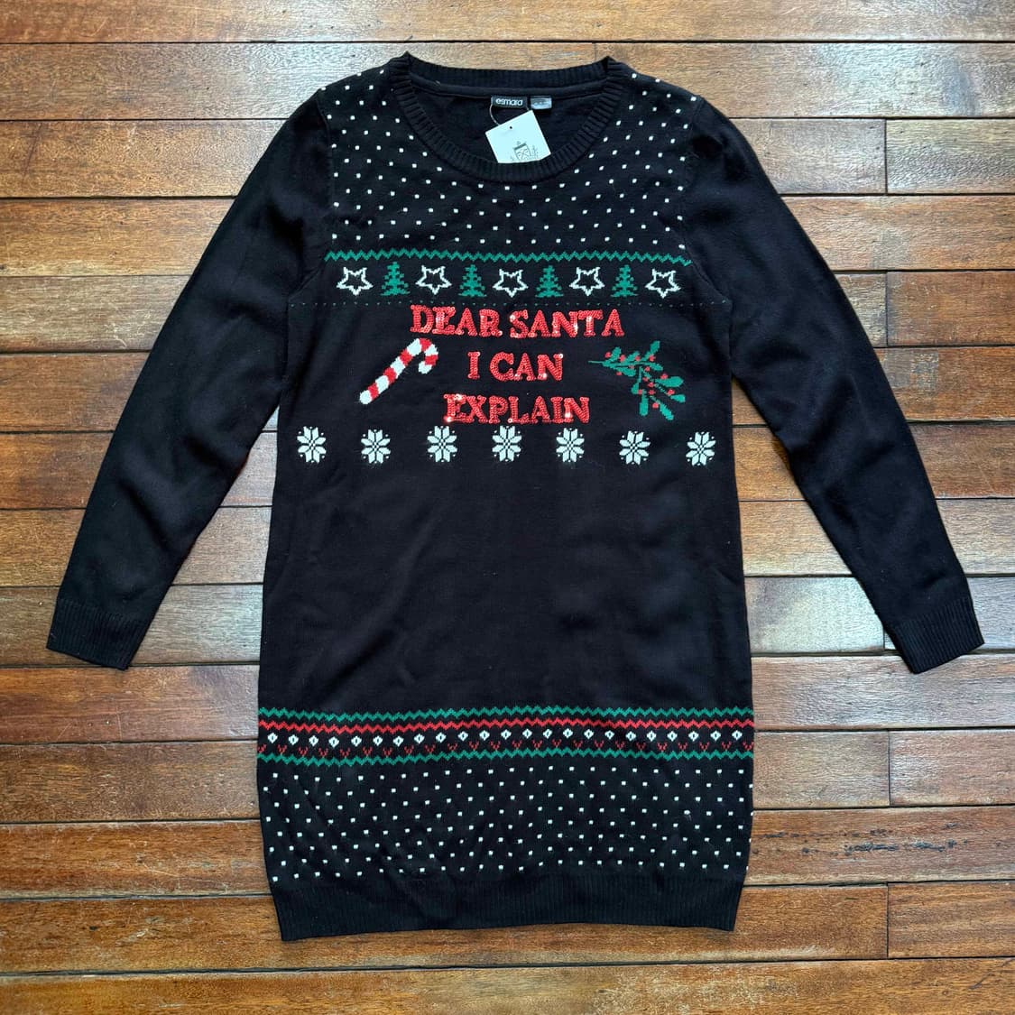 빈티지 크리스마스 니트 원피스 상품이미지1