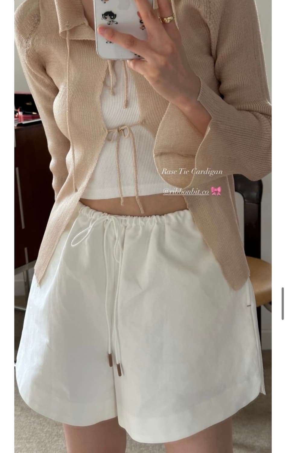 리본빛 Rase Tie Cardigan 상품이미지3