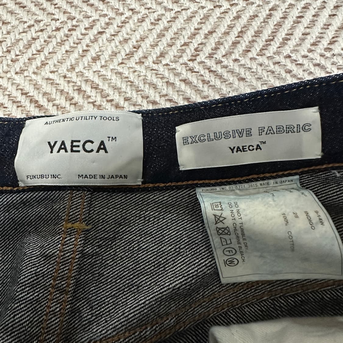 YAECA selvedge denim pants 상품이미지6