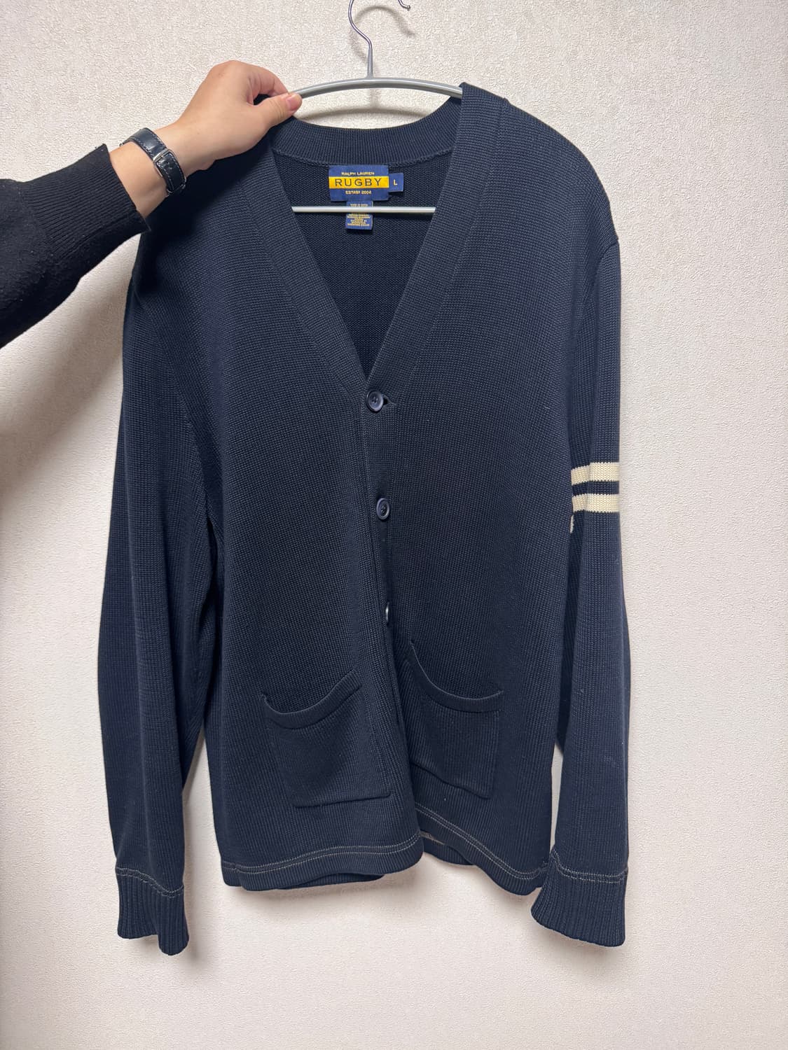 폴로 럭비 가디건 판매합니다. 상품이미지3