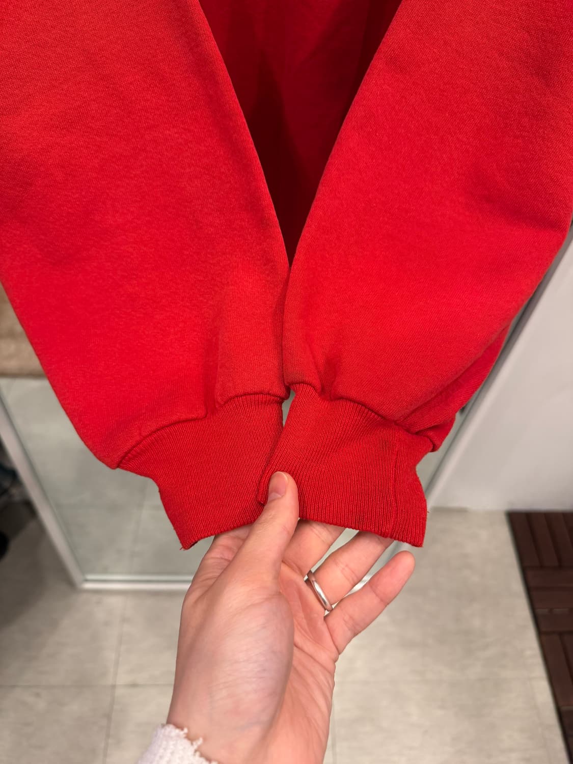 90s Jerzees 저지스 플레인 스웻 셔츠 (made in USA) 상품이미지3