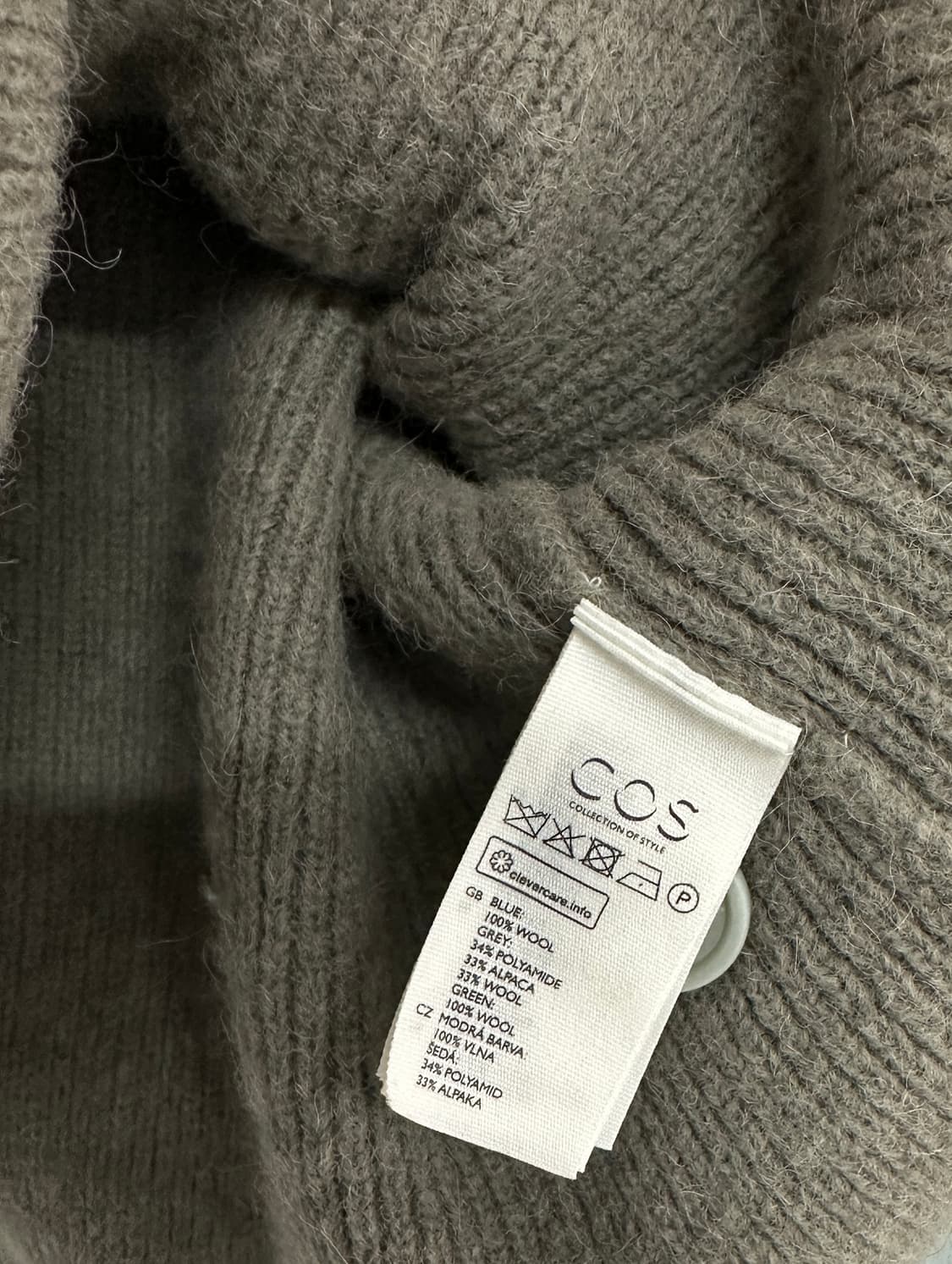 [COS 코스] 여성 컬러 블록 가디건 상품이미지6