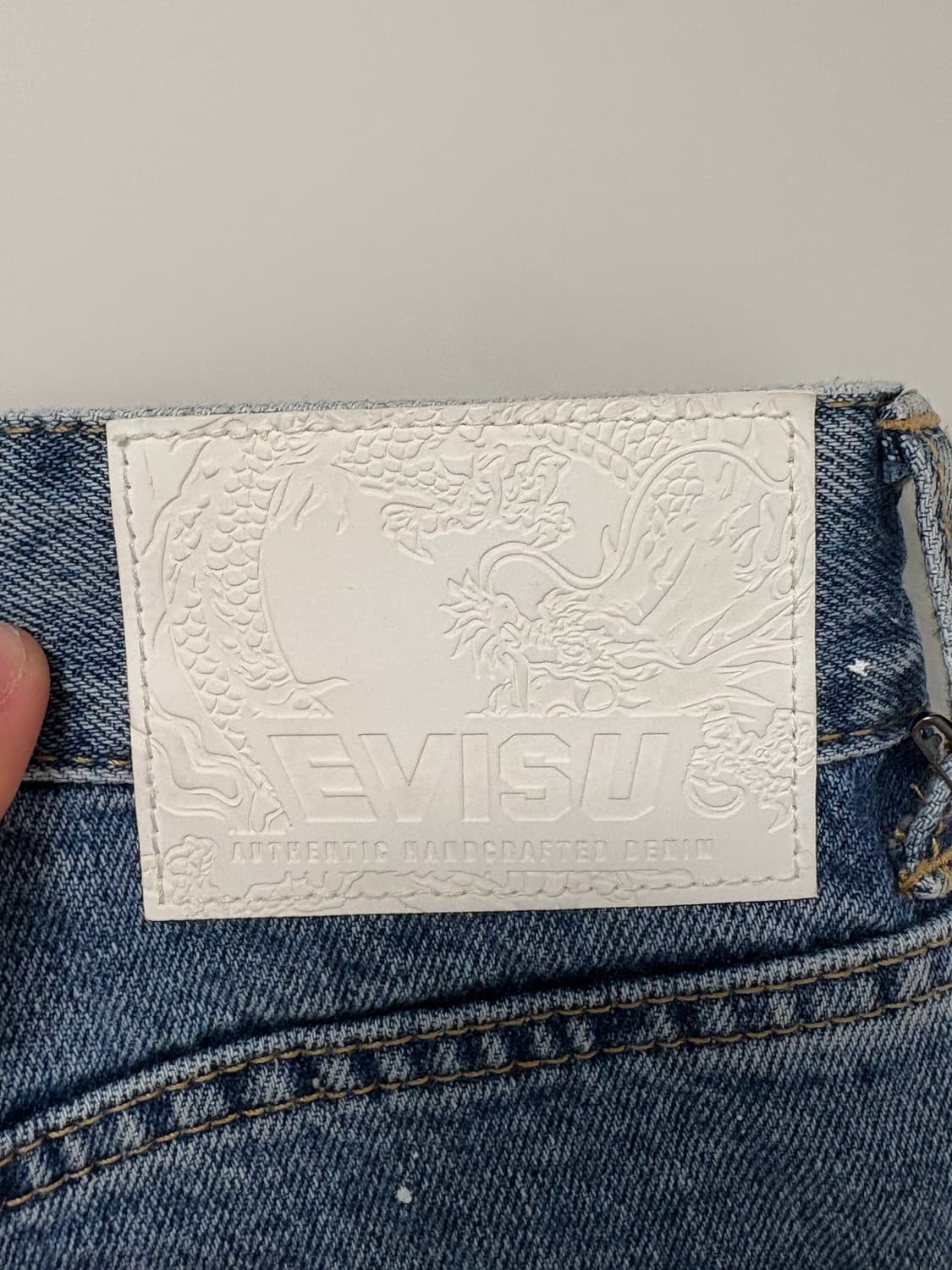 에비수 빅로고 데님팬츠 상품이미지5