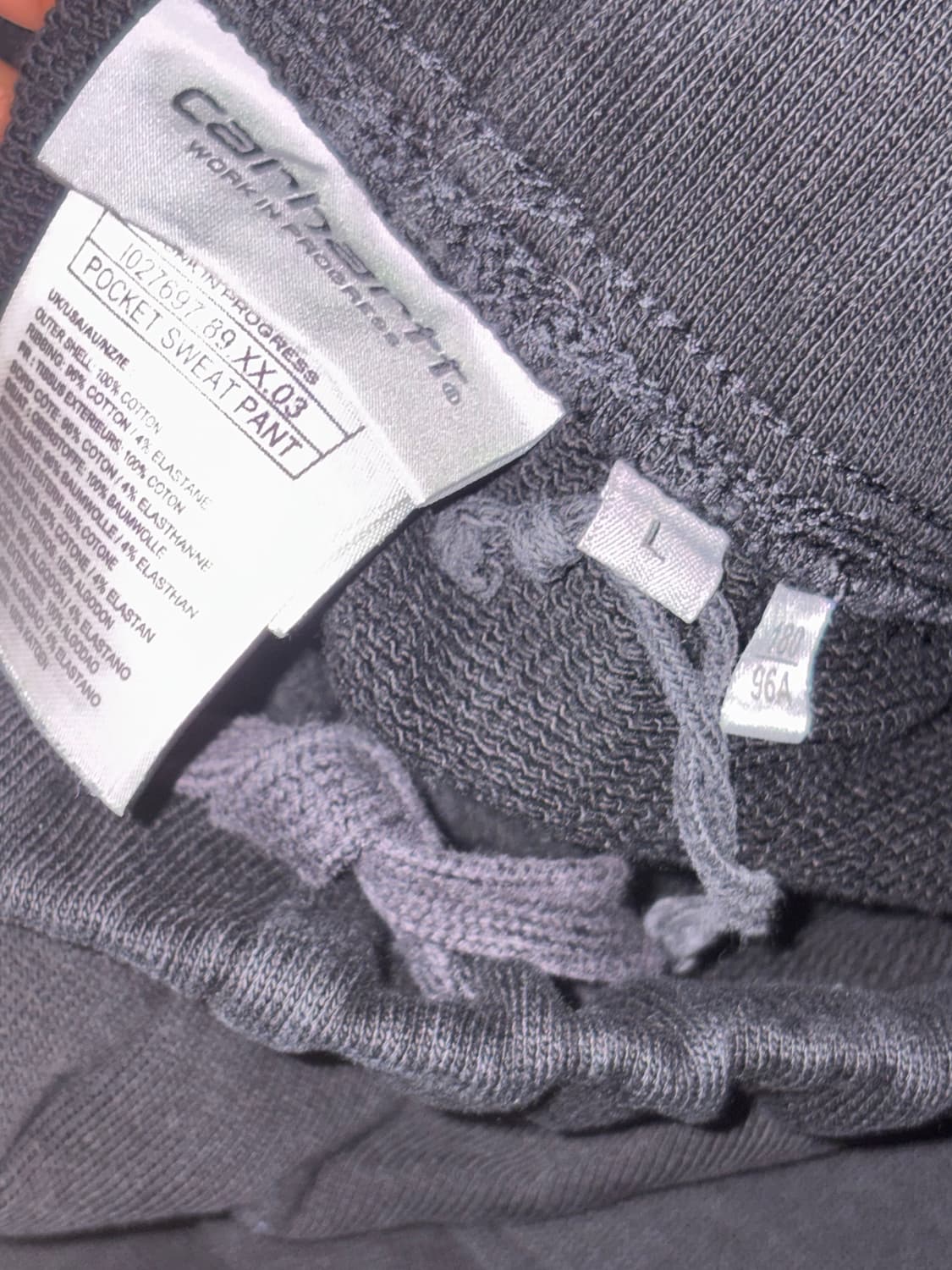 칼하트 WIP 스웻팬츠 상품이미지3