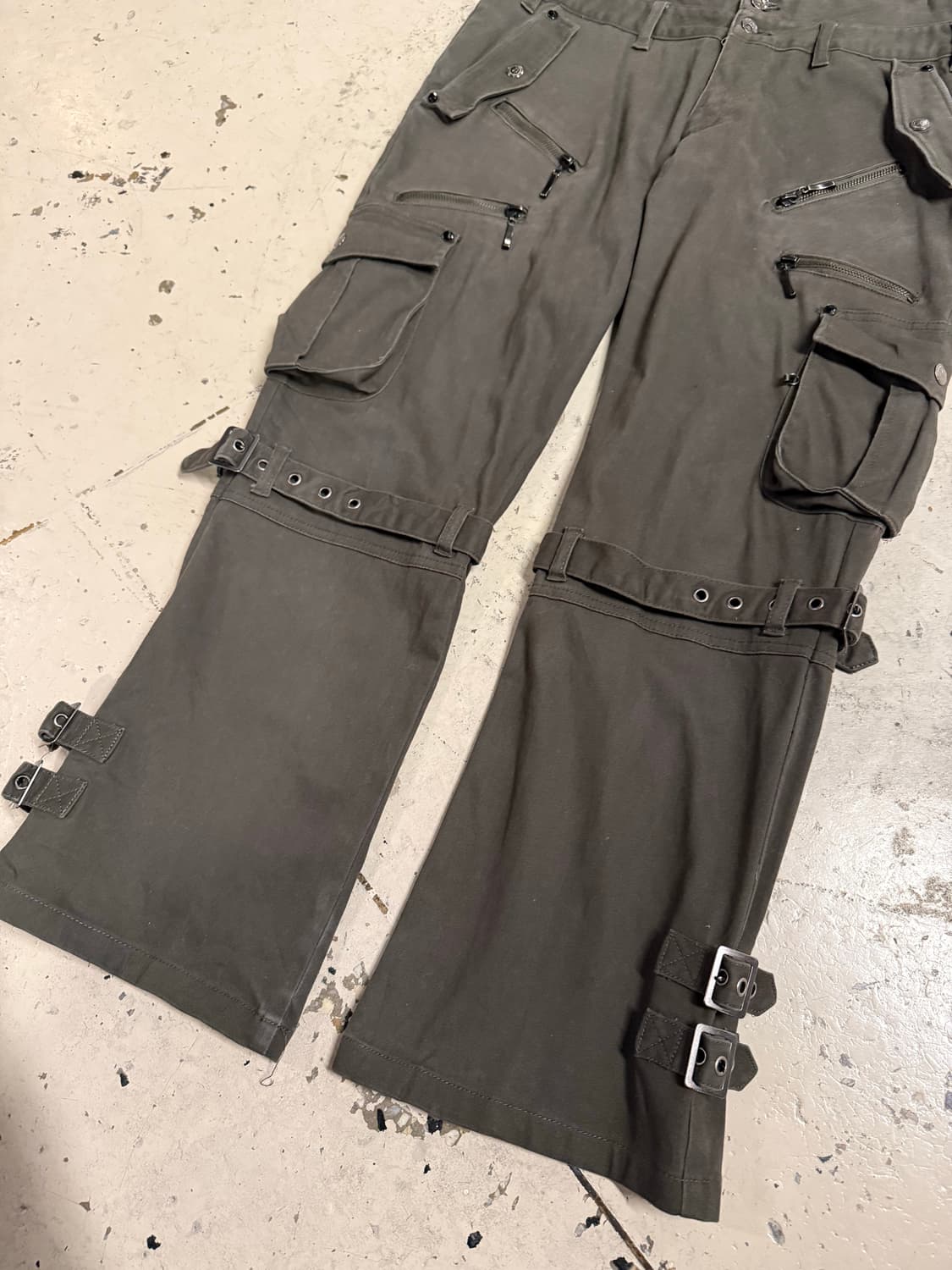 Semantic Design 더블웨이스트 벨티드 포인트 카고팬츠 상품이미지3