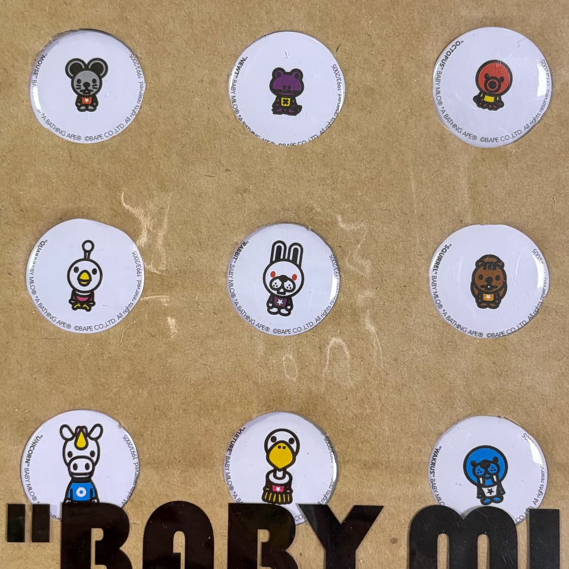 베이프 베이비 마일로 캔뱃지 상품이미지3