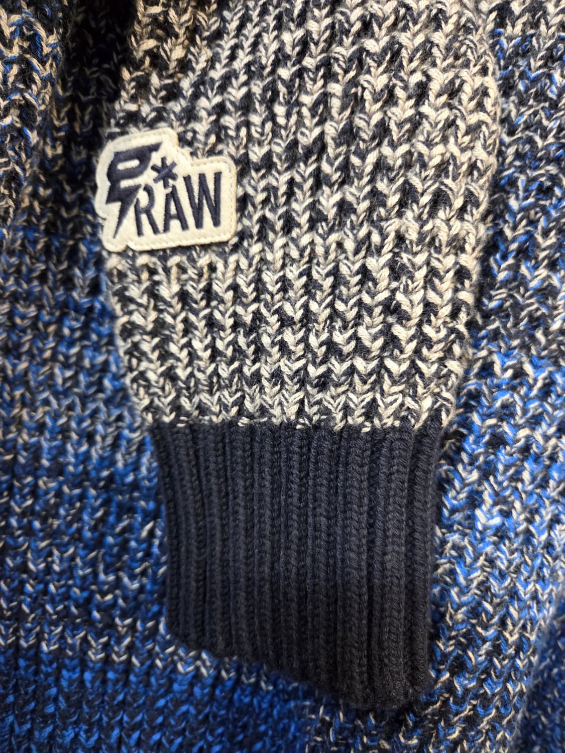 G-STAR네이비/블루 그라데이션 니트 스웨터(M) 상품이미지4