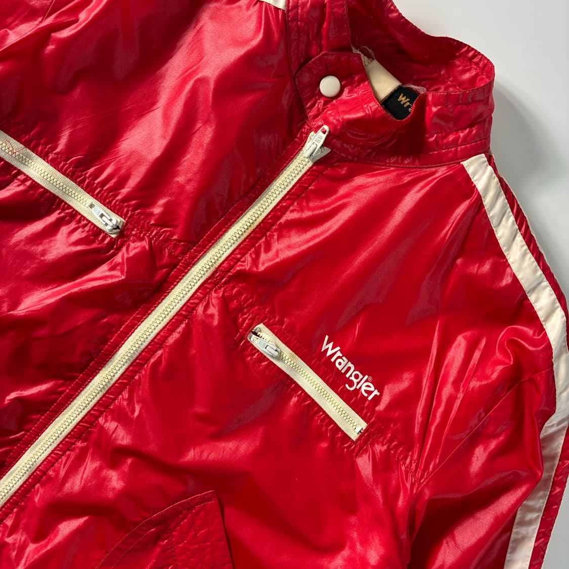 Wrangler  랭글러 올드스쿨 레드 바람막이 자켓  상품이미지4