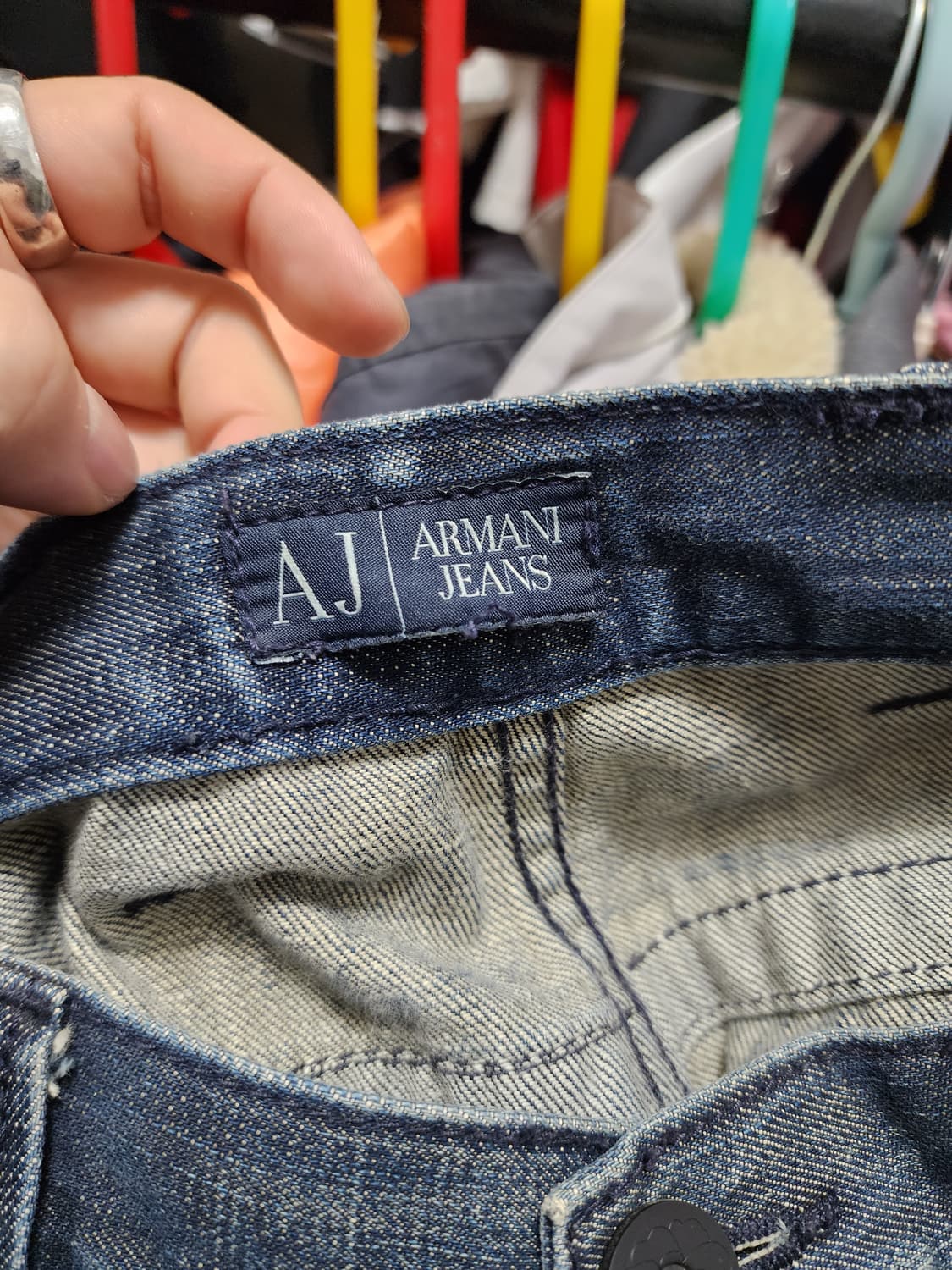 아르마니 스틸로고 데님 청바지 상품이미지7