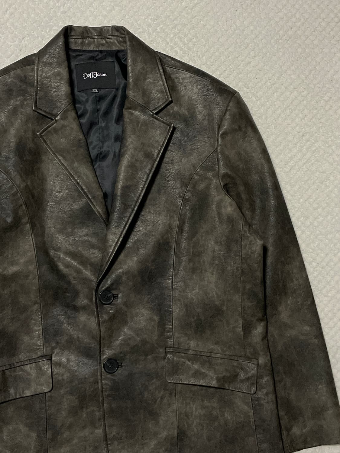 도프제이슨 빈티지 워싱 레거 스트럭쳐 블레이저 자켓 상품이미지5