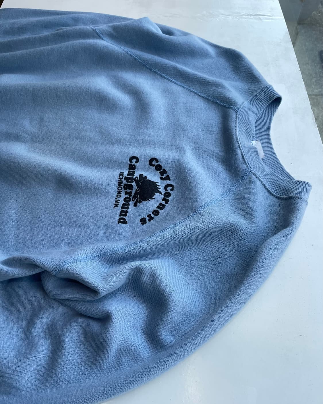 80‘s USA “Camp Ground 🔥” sweatshirt L 상품이미지1
