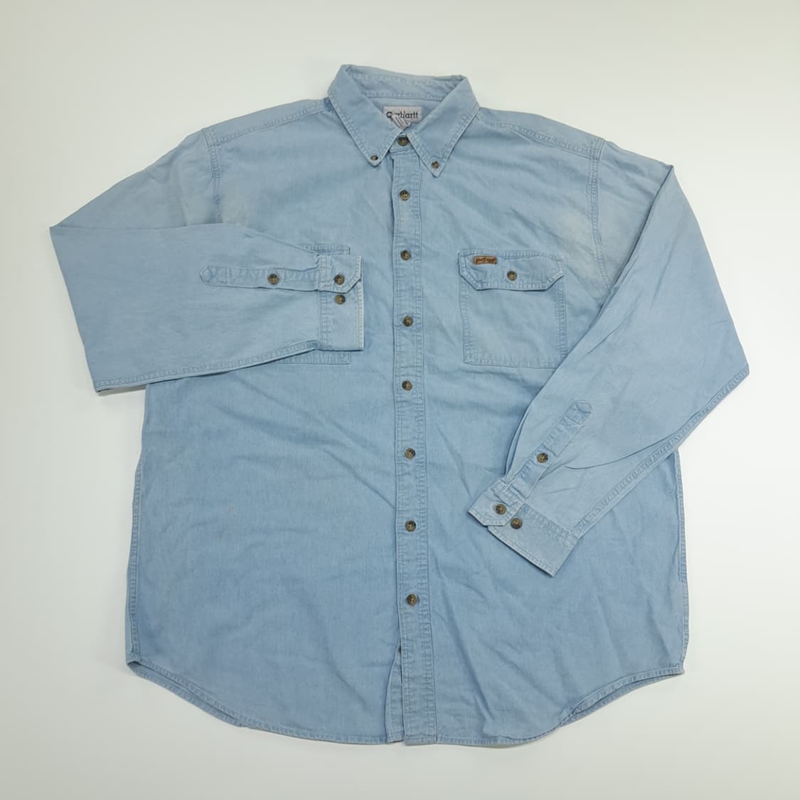 CN687 XLT 칼하트 데님 긴팔 워크 셔츠 남방 상품이미지2