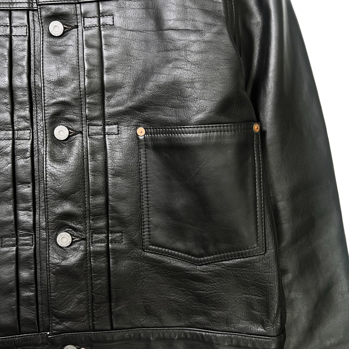 본쿠라 1st 홀스하이드 레더 자켓 (38) 상품이미지4