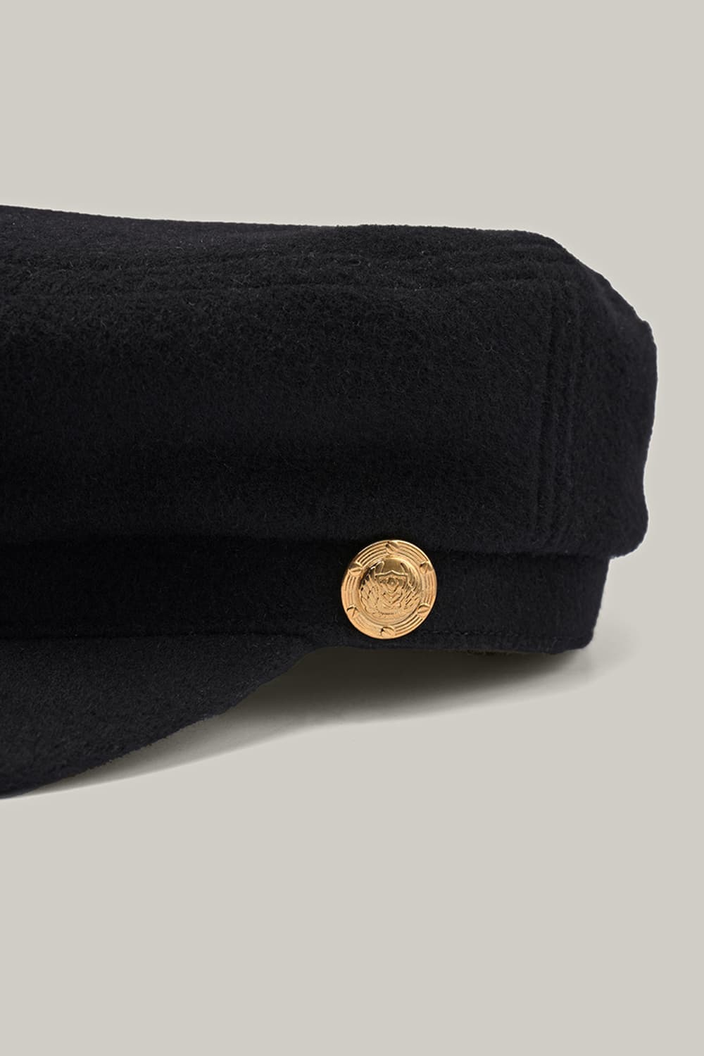 이주미착용 샵엠 Somber Cashmere Flat cap Black 상품이미지3