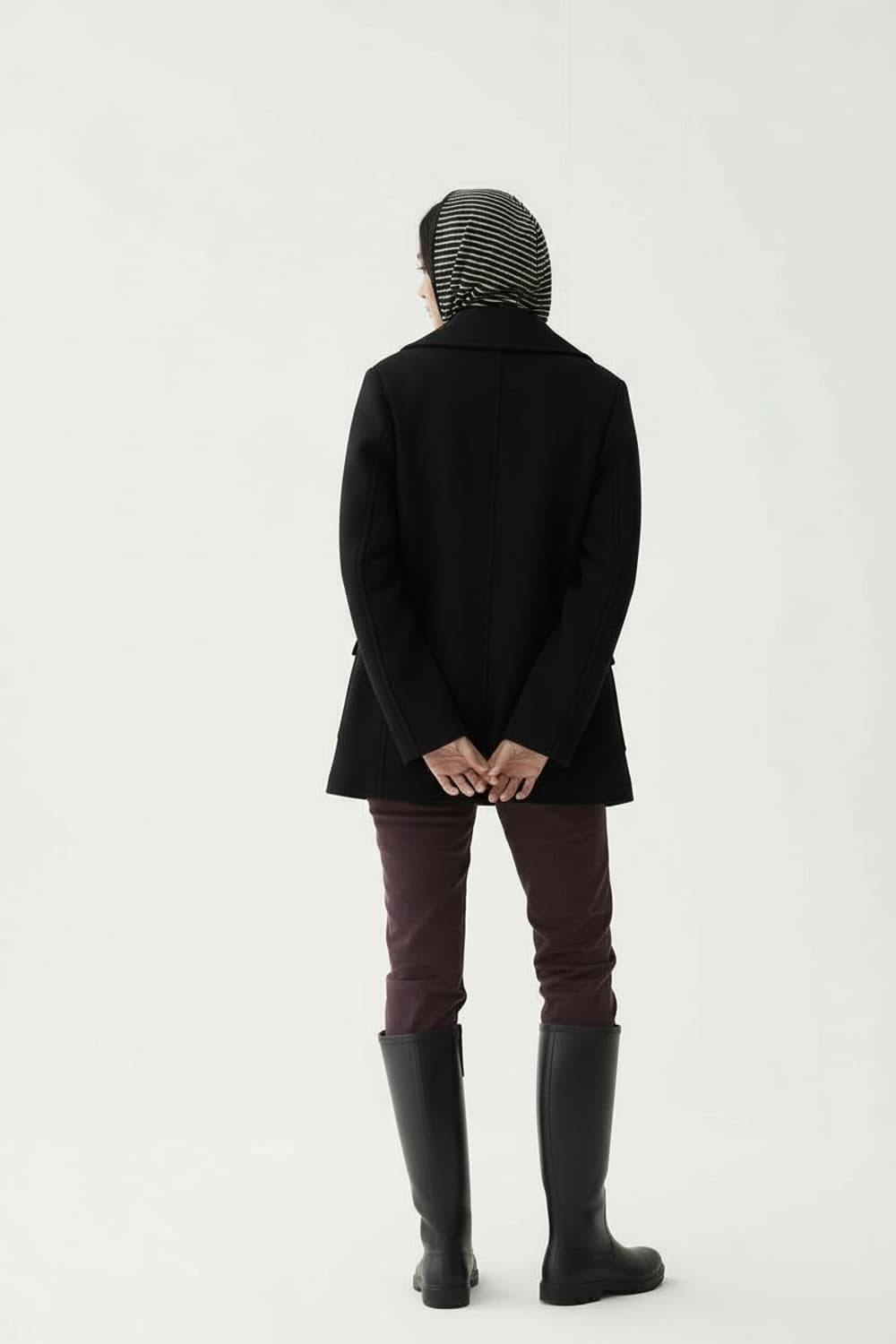 스트라이프 슬림 핏 후디 상품이미지3