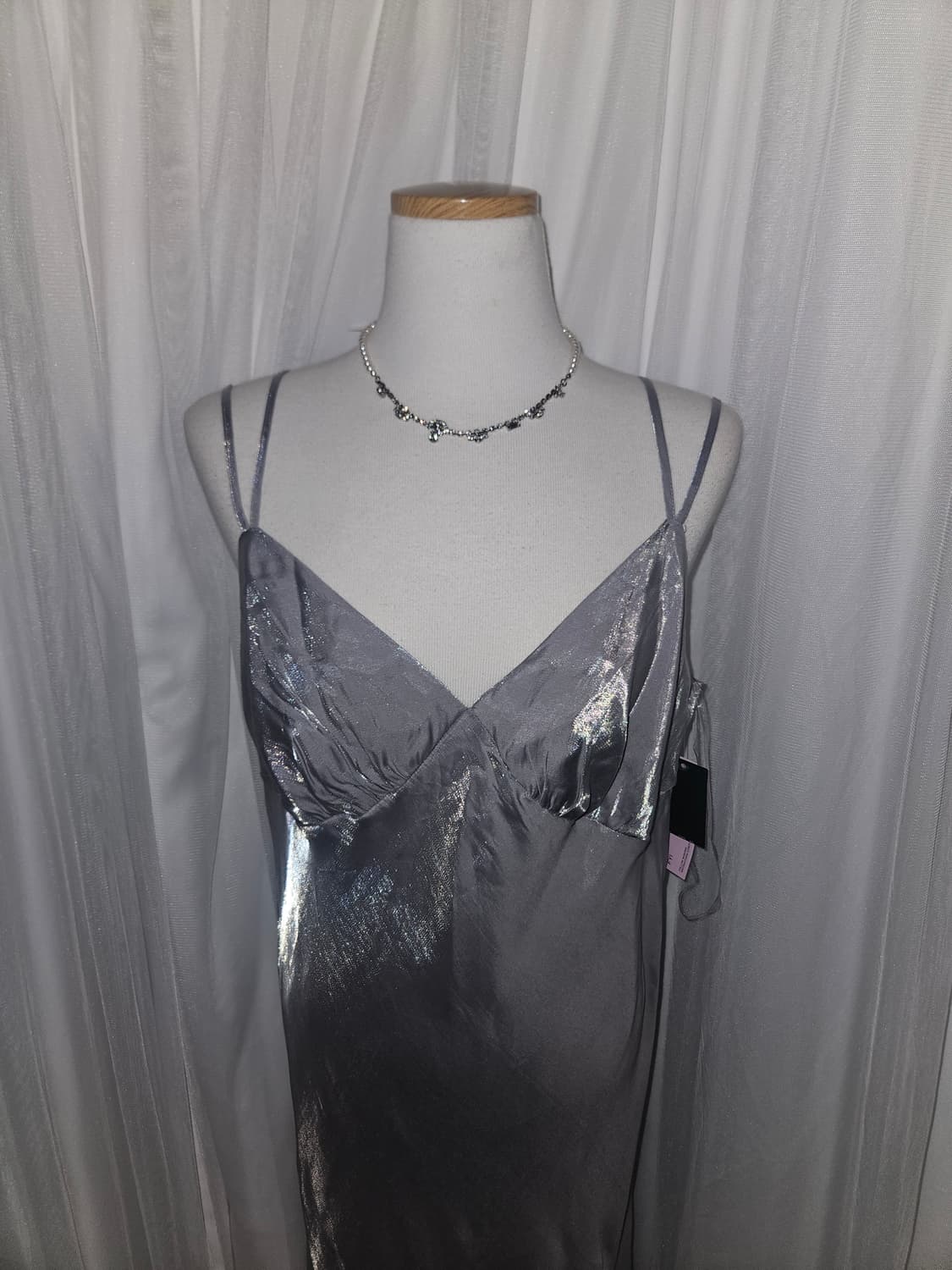 wild fable 실버 글리터 드레스 상품이미지2