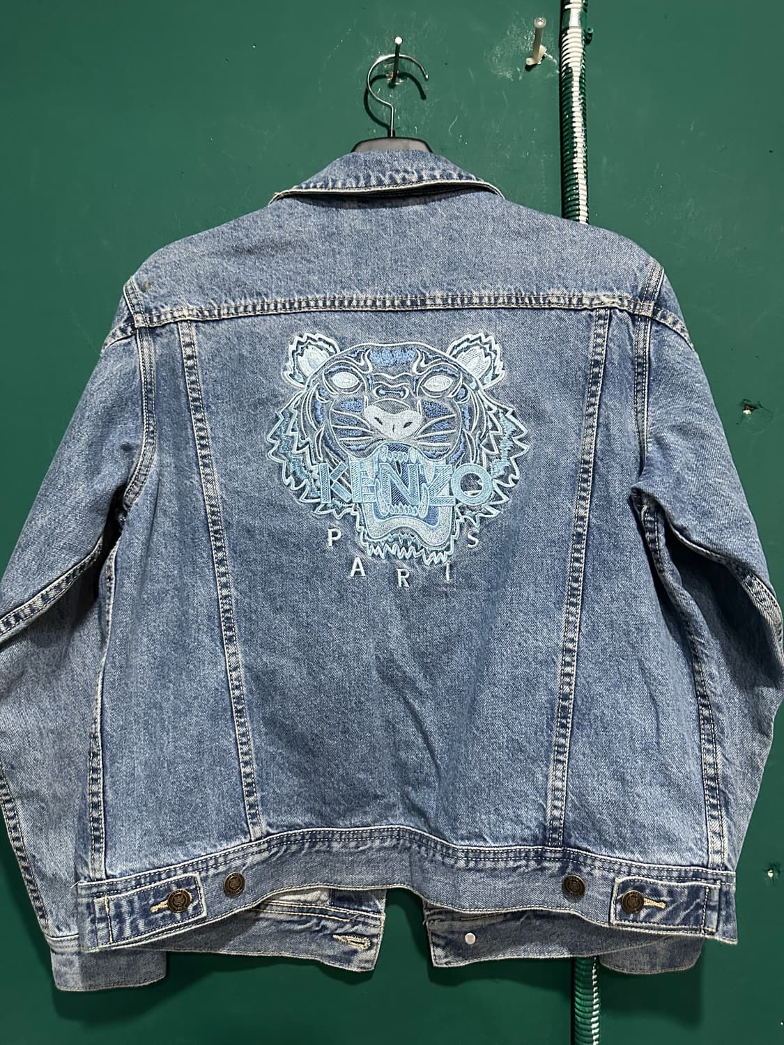 겐조 빅로고자수 데님자켓 L 상품이미지1