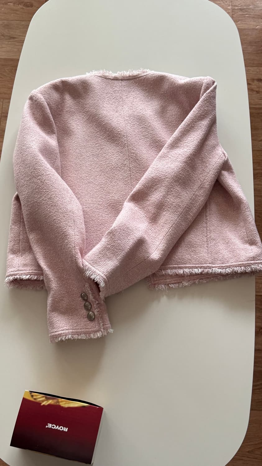 루에브르 Fringe collarless tweed jacket 2사이즈 상품이미지5