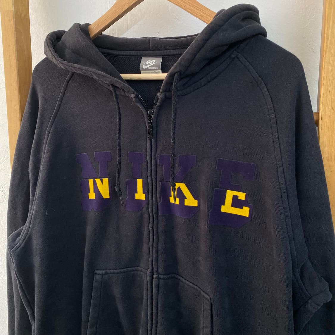 L 나이키 스트라이프 후드집업 상품이미지2