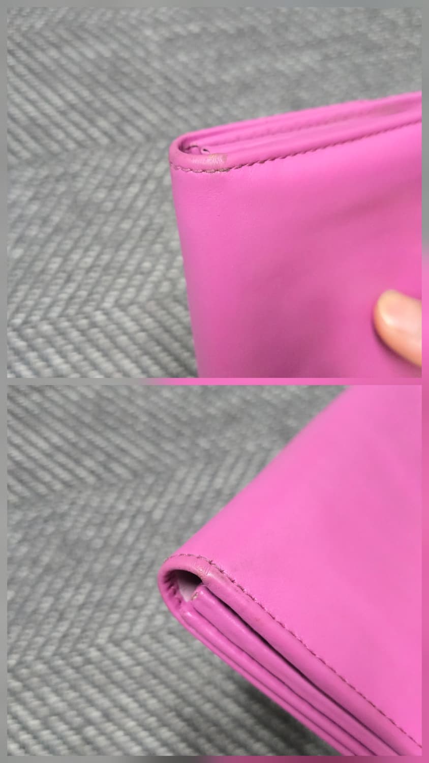 페라가모 핑크 장지갑 간치니 로고 상품이미지6