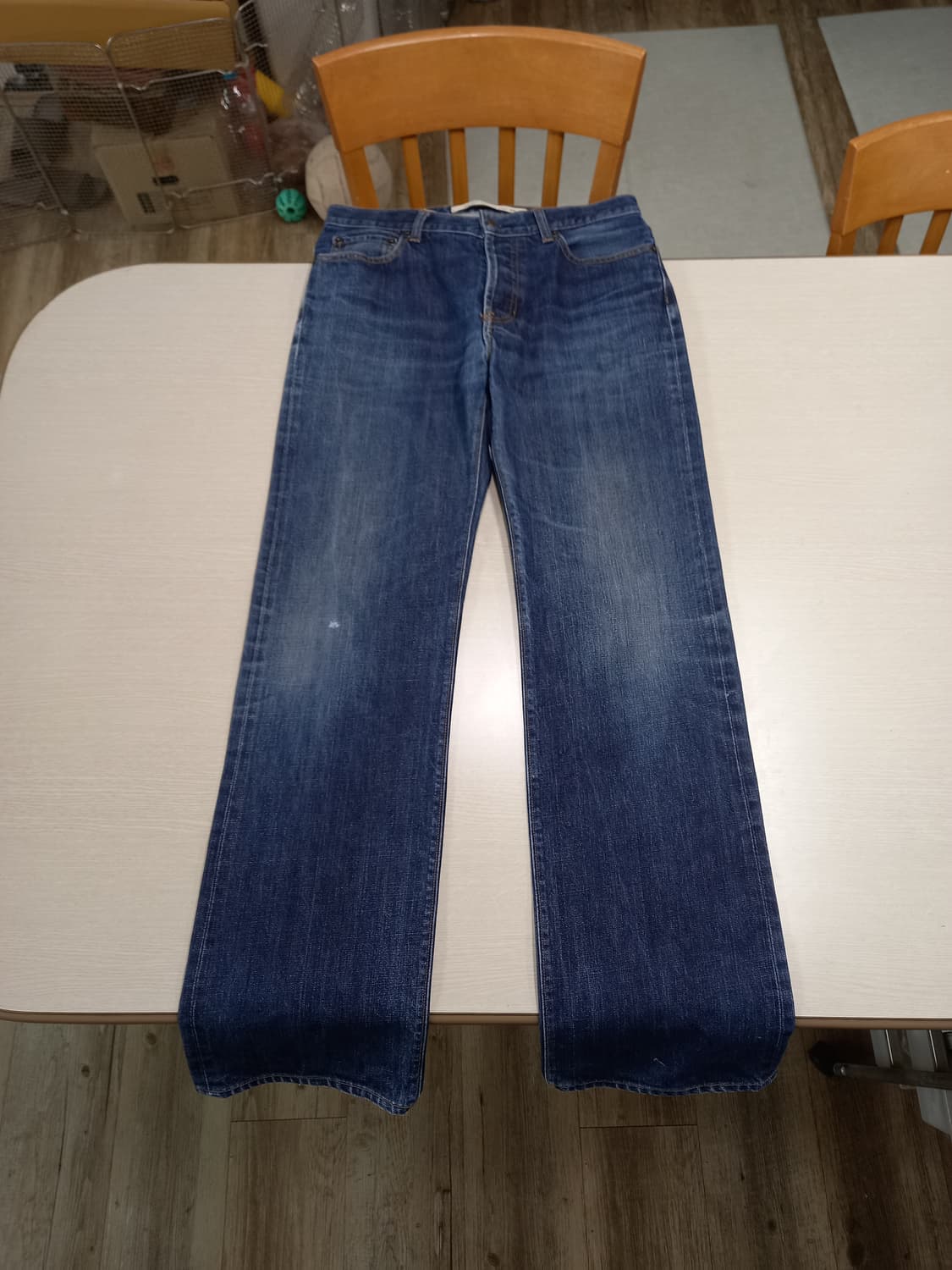 32 GAP 워싱 세미와이드진 버튼플라이 32-366 상품이미지1