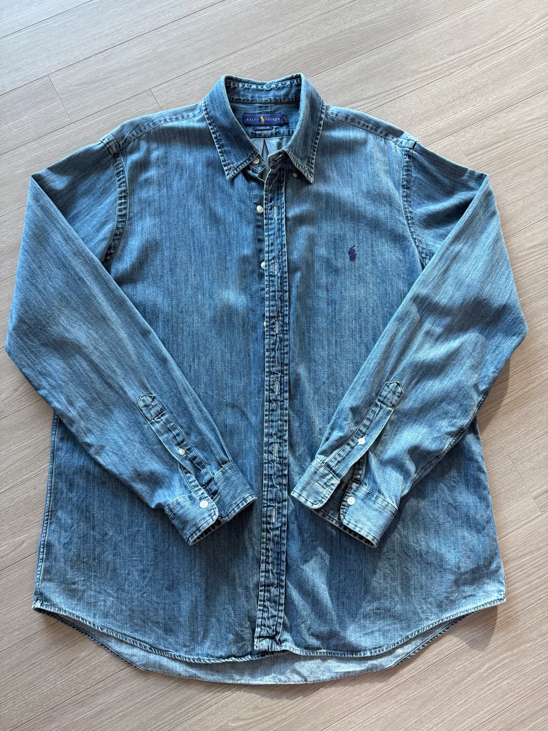 polo 폴로 샴브레이 데님 셔츠 xl 상품이미지1