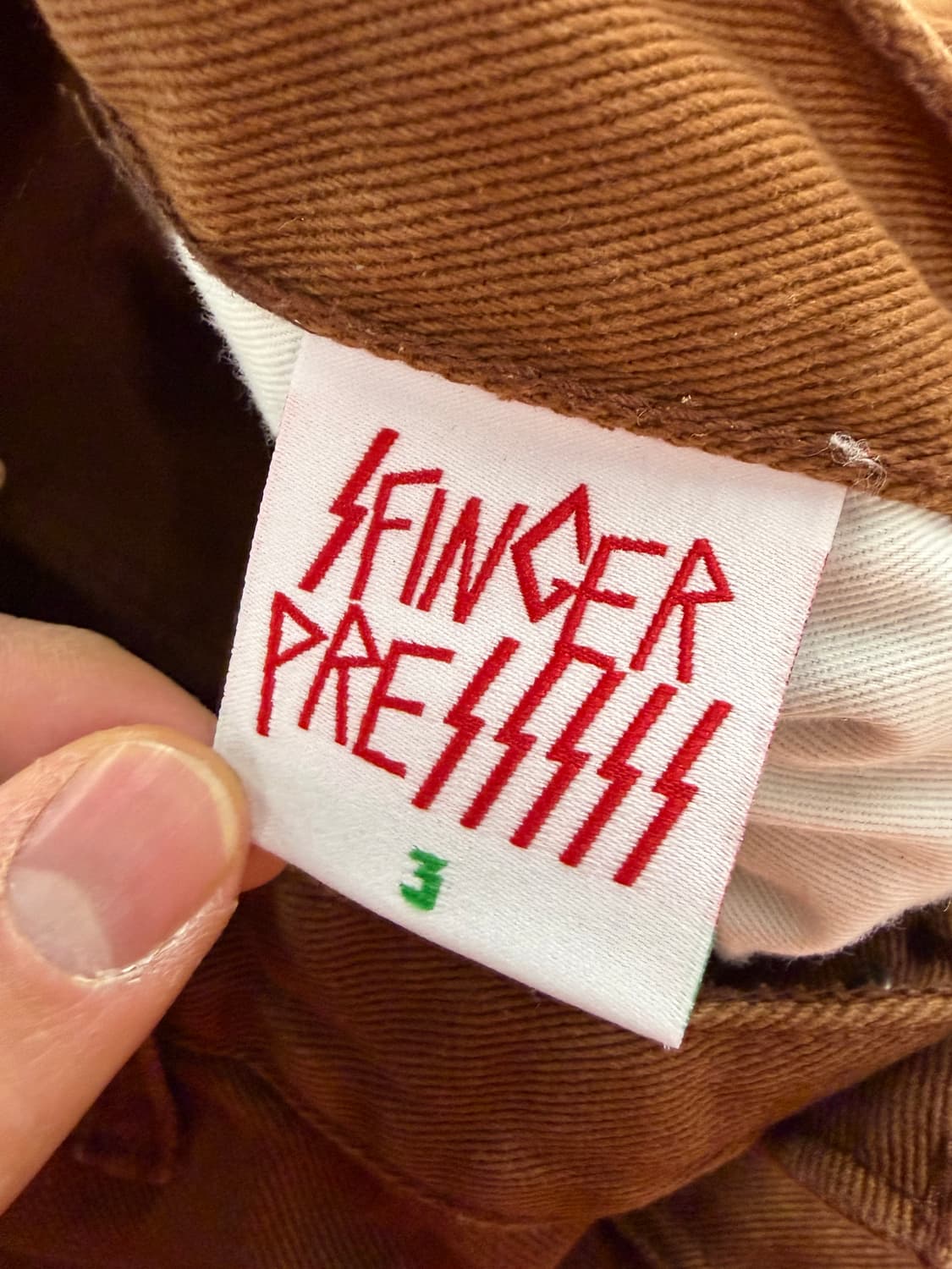 Finger Press work pants brown 3 상품이미지7