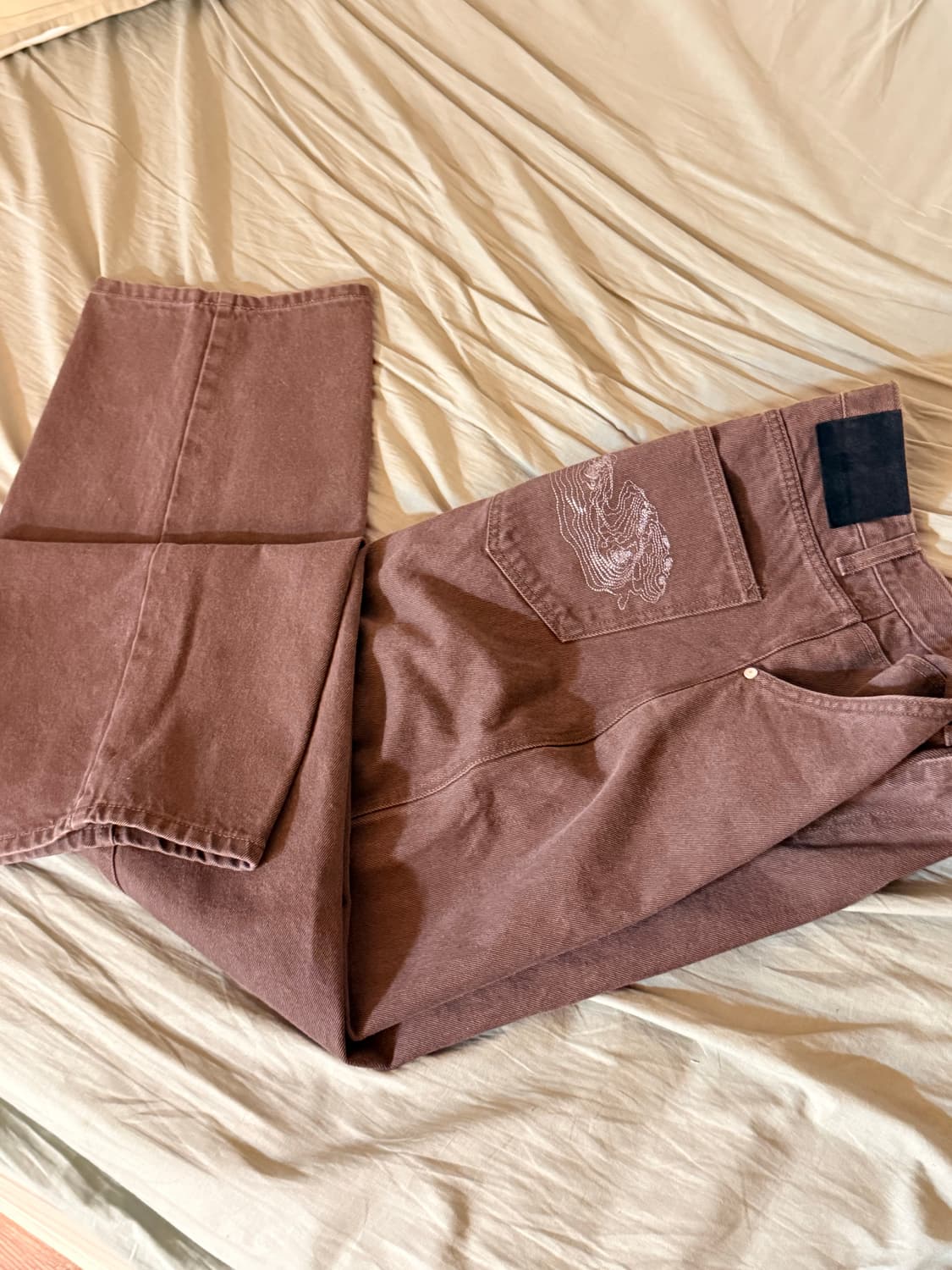 스웨이드 CONTOUR POCKET DENIM 브라운 L사이즈 상품이미지1