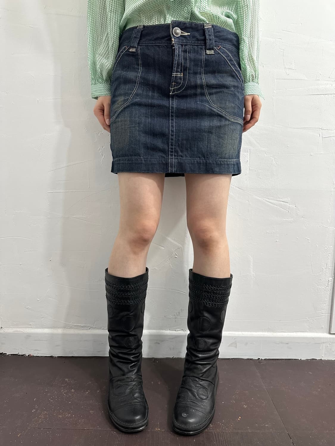 levis denim mini skirt 상품이미지5
