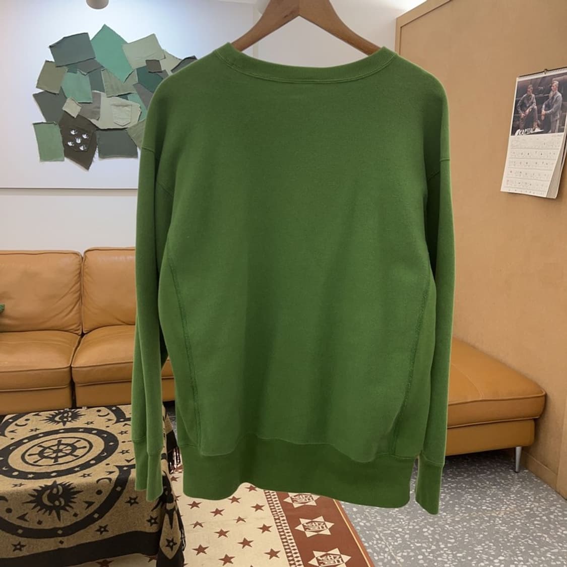 챔피온 리버스위브 캐주얼 말차맛 기모 맨투맨 L C08721 상품이미지4