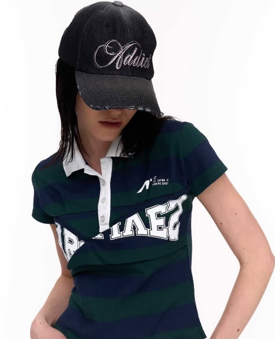 2000아카이브스 SPIKE ADDICT CAP (BLACK DENIM) 상품이미지2