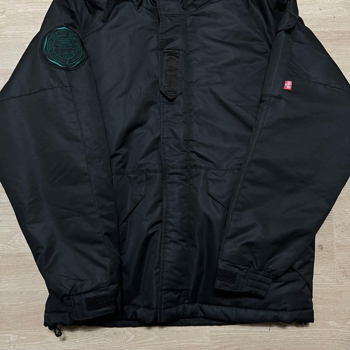 사우스플레이 밀리터리 후드 기모 패딩 점퍼 [블랙] S/90 상품이미지3