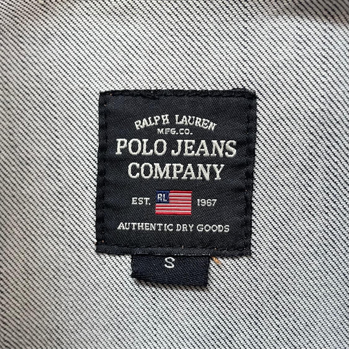Polo jeans 폴로 진스 우먼스 성조기 스티치 데님 트러커자켓 상품이미지6