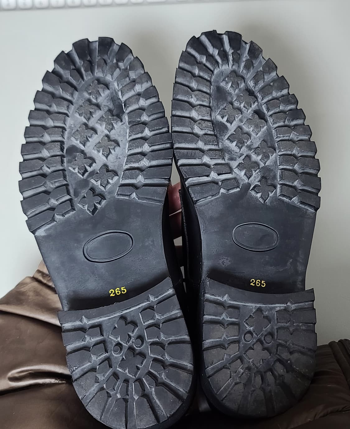 미소페 남성 소가죽 레이스업 워커 265, 블랙 상품이미지4