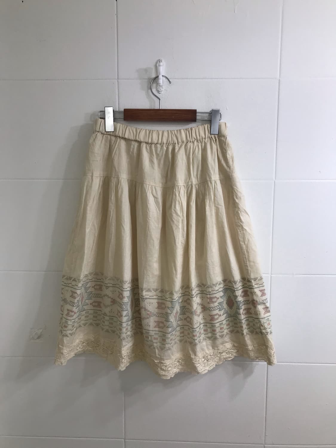 엑시즈팜 베이지 하구미 니혼진 숏트렌치 코디세트  상품이미지8