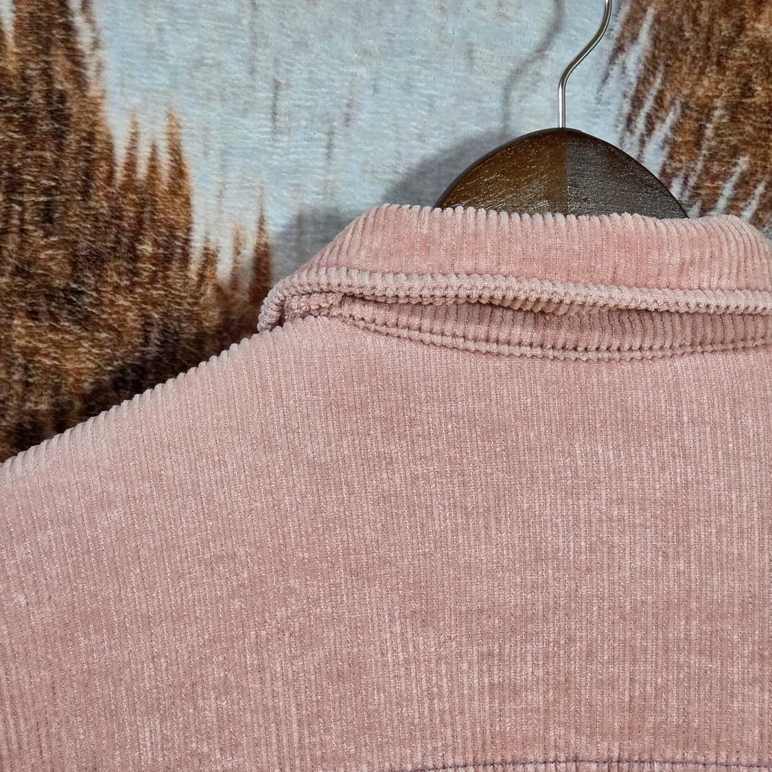 빈티지 핑크 코듀로이 뽀글이 자켓 상품이미지5