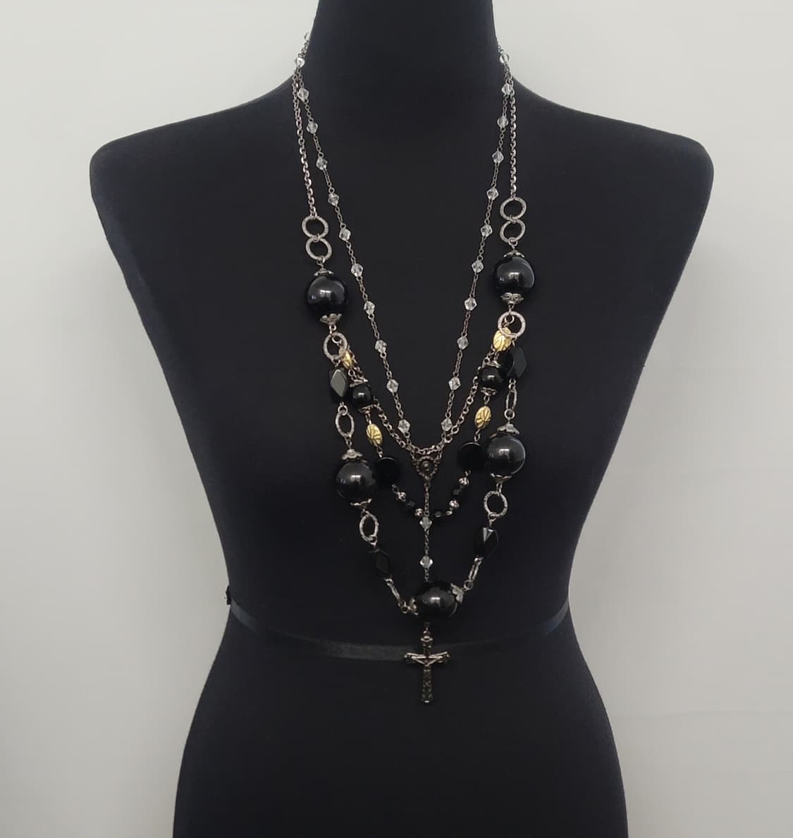 rosario cross necklace set 상품이미지1