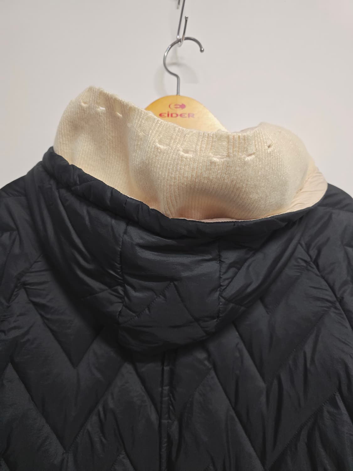 엘렌  퀼팅 다운롱패딩 블랙 상품이미지6